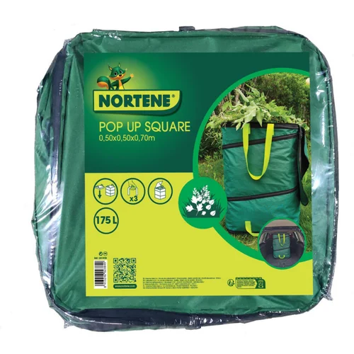 Sac pop-up vert carré pour végétaux Nortène – 50 x 50 x 70 cm