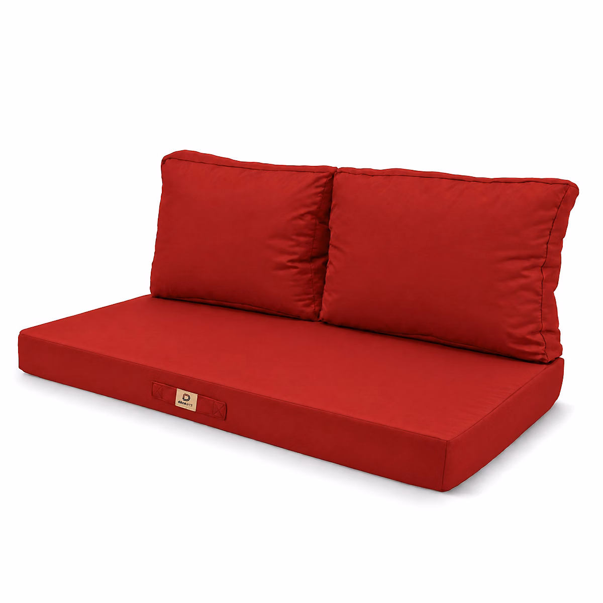 Coussins pour salon de jardin déhoussable 100 × 50cm Rouge