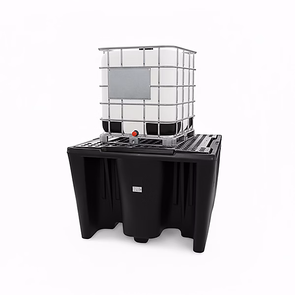 Bac de rétention simple 1 IBC | Noir – Charge max 2000kg – SJ – 500 – 002