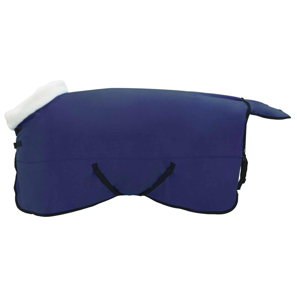 vidaXL Couverture Équine Bleu marine 145 cm Fleece polaire – Aménagement du jardin