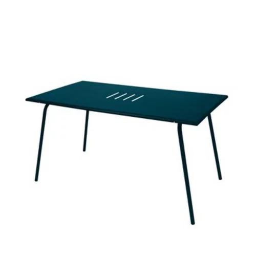 Table de jardin coloris bleu acapulco Monceau Fermob - 146 cm