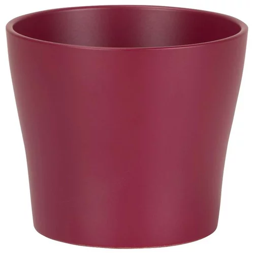 Cache-pot en céramique rose framboise Scheurich 808 Burgundy - Ø 11 x H 9,3 cm