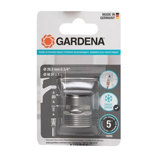 Adaptateur brise jet Gardena pour filetage mâle M24 x 1 et 26,5 mm