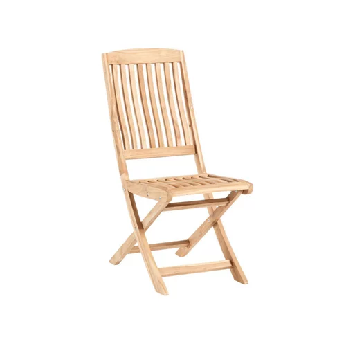 Chaise coloris bois en teck - 40 x 94 x 59 cm