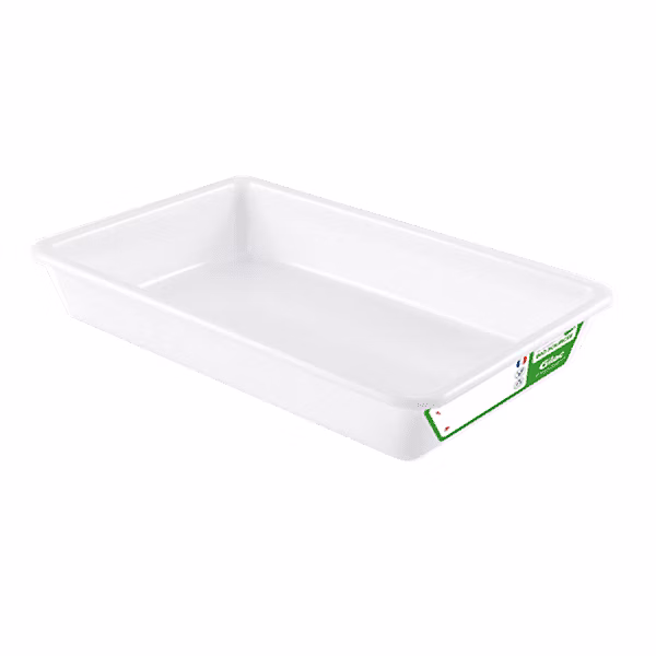 Bac alimentaire plat biosourcée 3 à 8 litres HACCP – 3 Litres