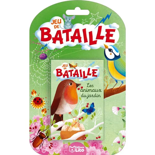 Jeu de bataille – Les animaux du jardin aux éditions Lito
