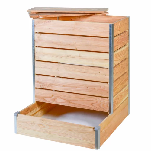 Composteur design à accès direct en bois Mon Petit Potager 80 x 75 cm - 209 L