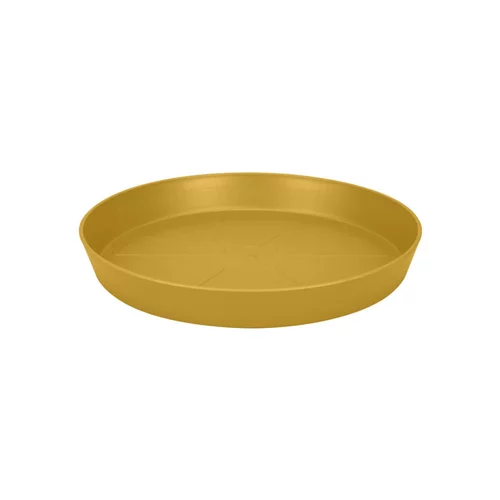 Soucoupe ronde en plastique recyclable jaune miel Elho Loft Urban - Ø 17,3 cm