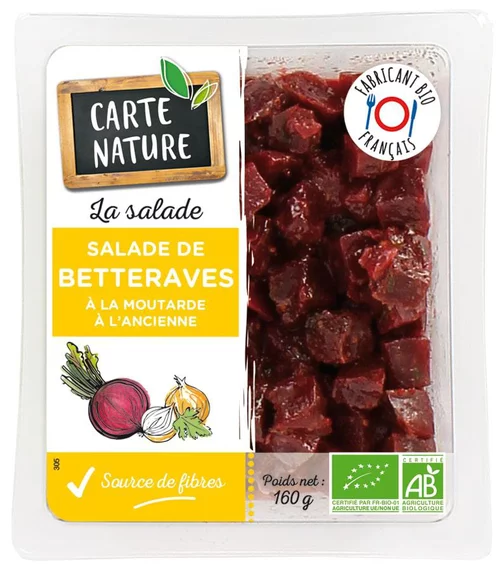 Salade de betterave moutarde à l'ancienne Carte Nature - 160g