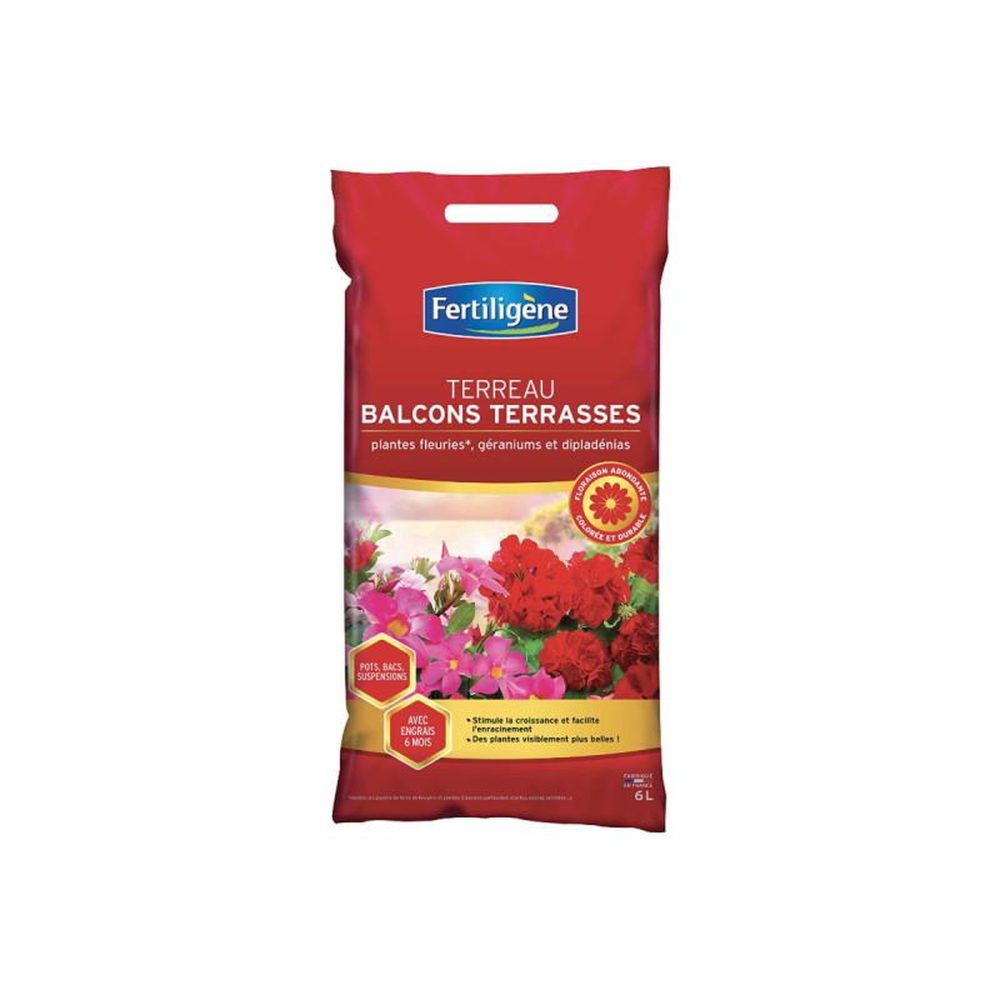Fertiligene Terreau balcons terrasses FERTILIGÈNE – 6L 6 L