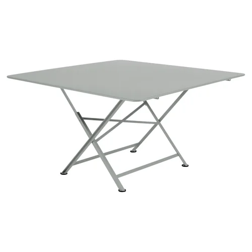 Table pliante Cargo coloris gris en acier Fermob - 130 x 130 cm