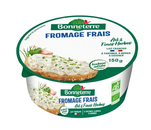 Fromage frais aux fines herbes bio Bonneterre - 150 g