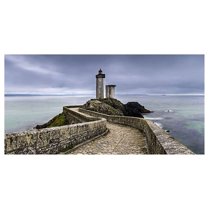 Brise vue imprimé PHARE DU PETIT MINOU | H.1.5 x L.3 m – 100% occultant – Made in France par Scenolia + kit de fixation offert