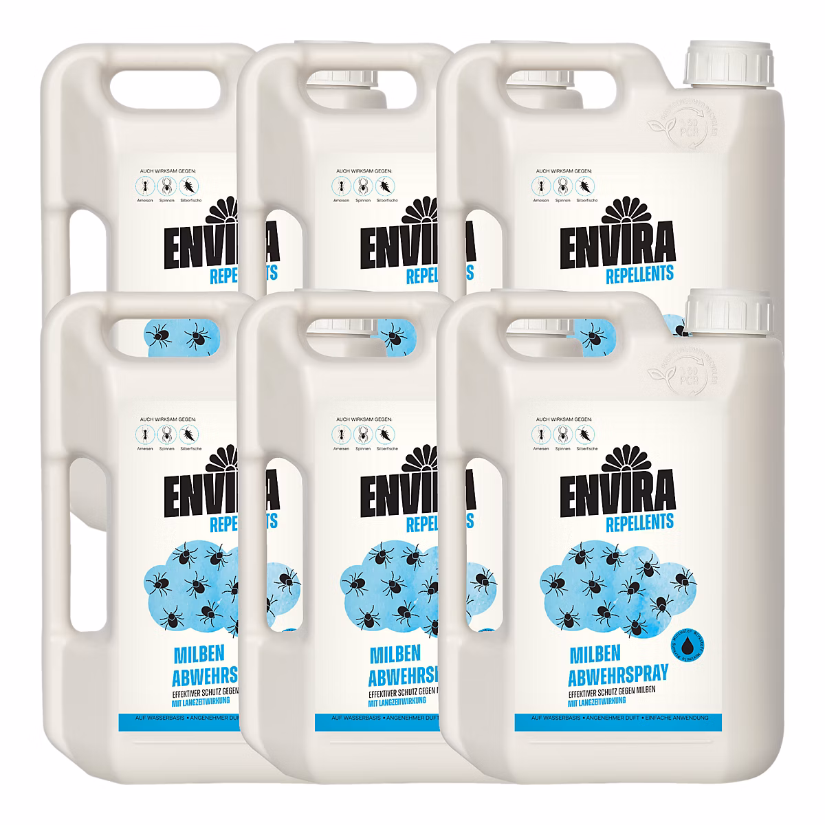 Envira Spray Anti-Acariens Pack Avantage – Protection Rapide et Efficace 6 × 2L