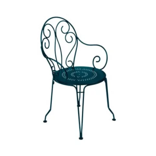 Fauteuil Montmartre FERMOB bleu acapulco L56xl48xh87