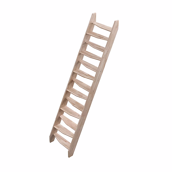 Escalier de meunier bois – Hauteur à franchir 2.90m, Largeur 0, 54, 1 main-courante, KYOTO73-290