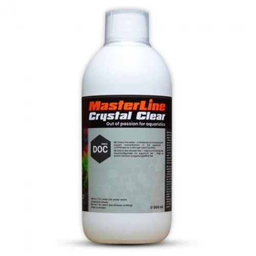 Clarifiant d'eau aquarium, rendu cristallin MASTERLINE - modèle Crystal Clear, 500ml