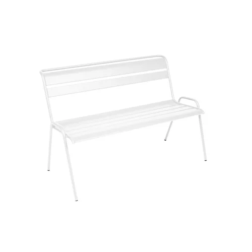 Banc de jardin 2 à 3 places coloris blanc coton Monceau Fermob - 116 cm
