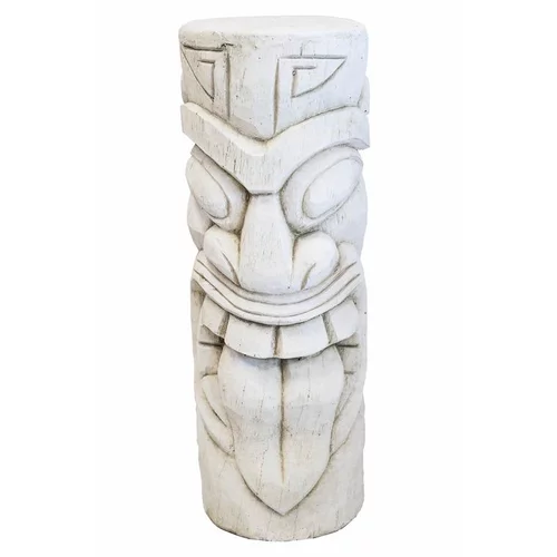 Totem Maori coloris noir - 19 x 19 x 51 cm