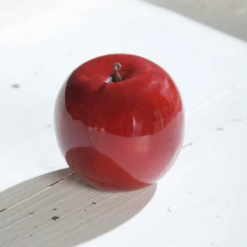 Pomme décorative rouge - Ø 7,5 cm