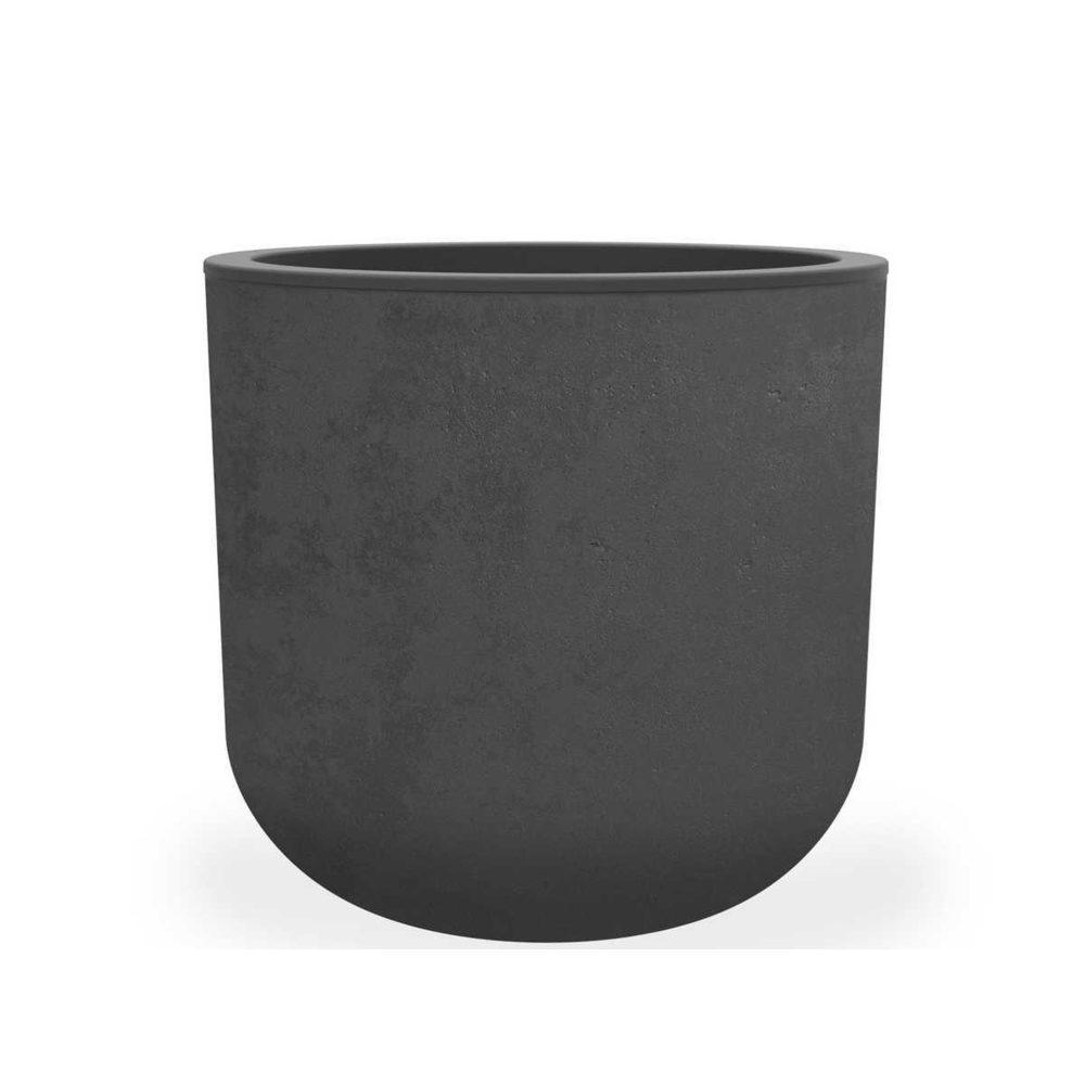 Eda Pot de fleurs rond basalt up – 46 cm 67 l