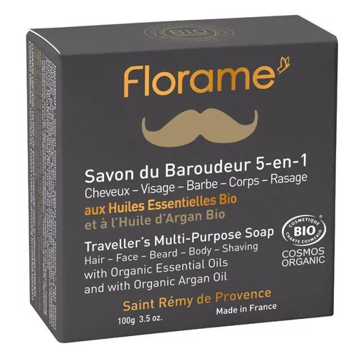 Savon du Baroudeur 5-en-un 100 g noir