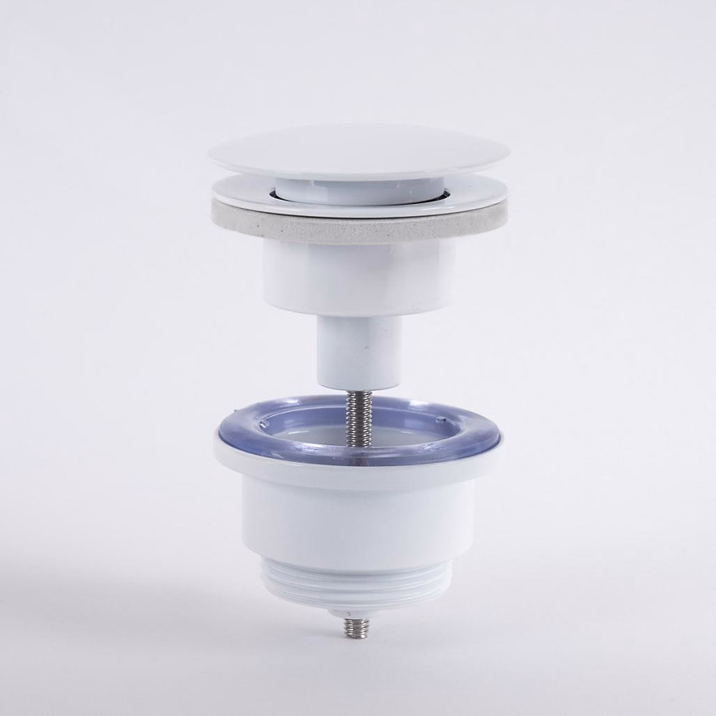 Bonde de lavabo universelle clic – clac, blanc