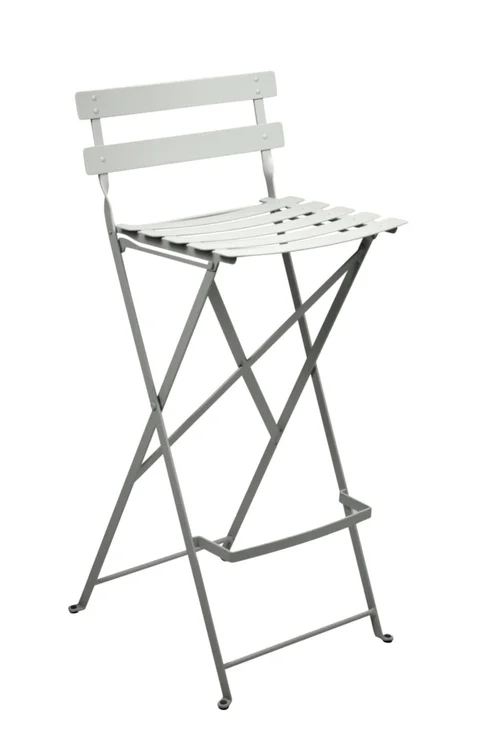 Tabouret haut Bistro coloris vert en acier Fermob - 42 x 31 x 74 cm