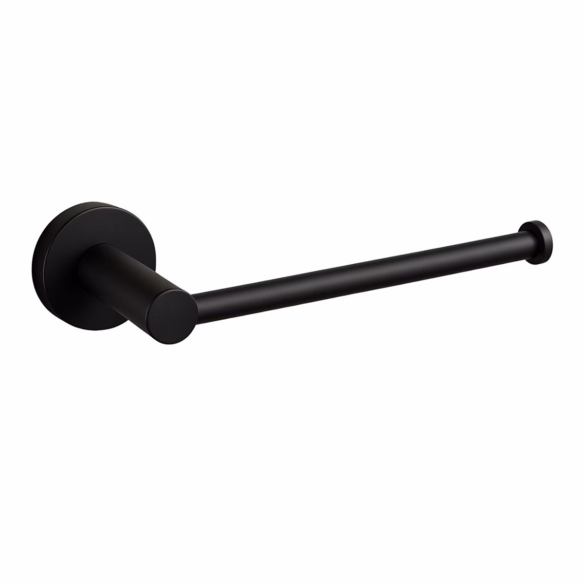 BALNEO – porte-papier toilette en acier inox noir, dérouleur QUBE inoxydable, support papier WC en métal