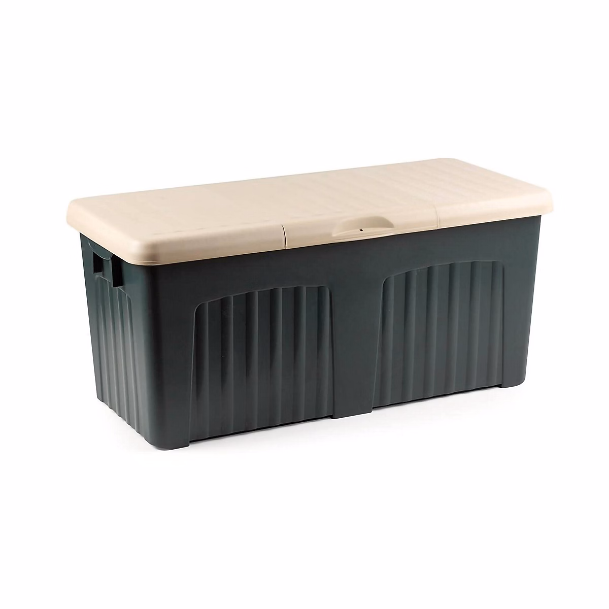 Baule Foligno – Conteneur de rangement polyvalent, Coffre moderne, 100% Made in Italy, 125 × 57h56 cm, Gris