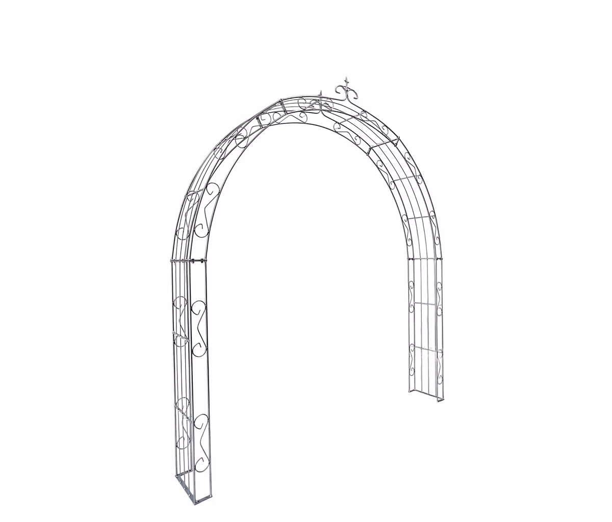 Arche de jardin LEA with pointu arrond – 240 cm Galvanisé