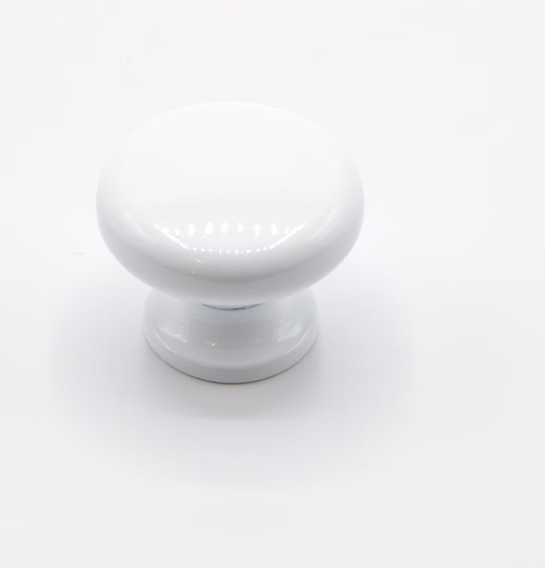 Bouton de meuble en zamac D 30 mm BLANC – Réf. XWZSMARUB8749584438