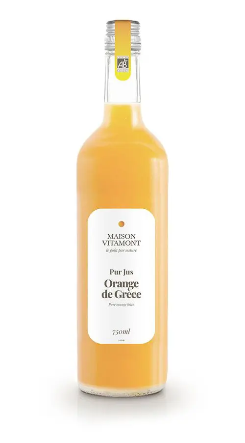 Pur jus orange de Grèce bio Vitamont – 75 cl