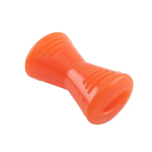 Jouet pour chien en caoutchouc coloris orange os Bionic - Taille L