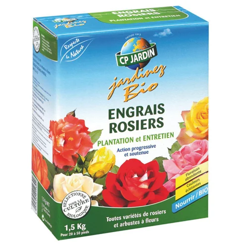 Engrais rosiers plantation et entretien CP Jardin jardinez bio - 1 ,5 kg