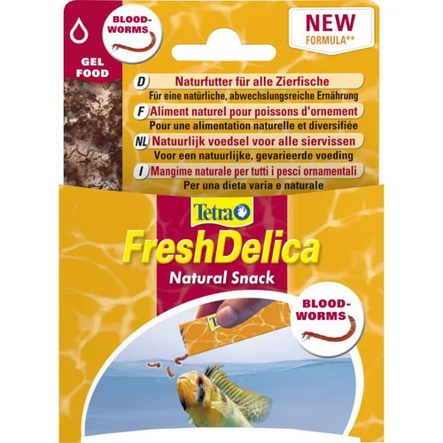 FreshDelica Blood-Worms Natural Snack - TETRA - 16x3g (48g total)