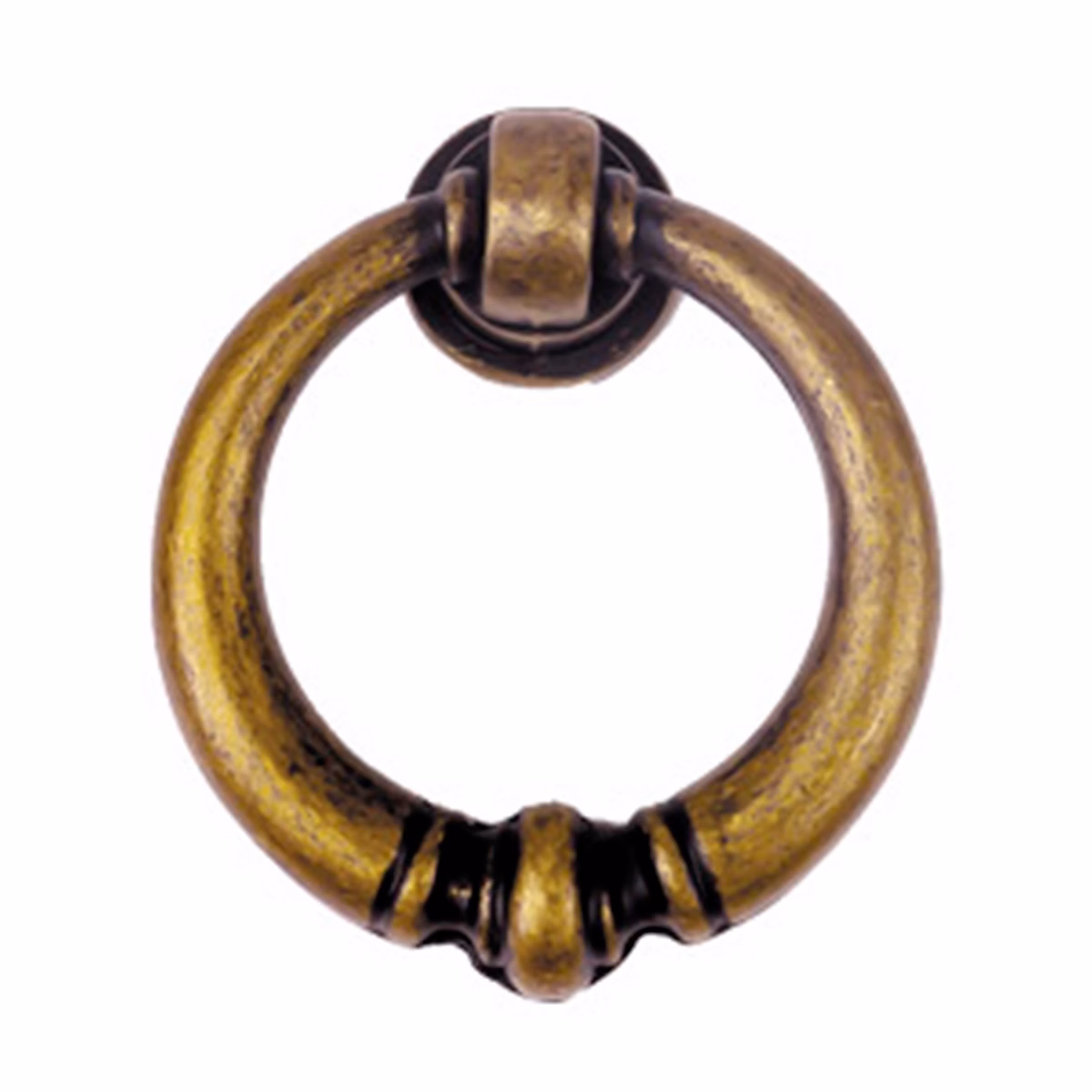 Bouton de meuble zamac anneau diamètre 40mm vieux laiton piéces – lot de 36
