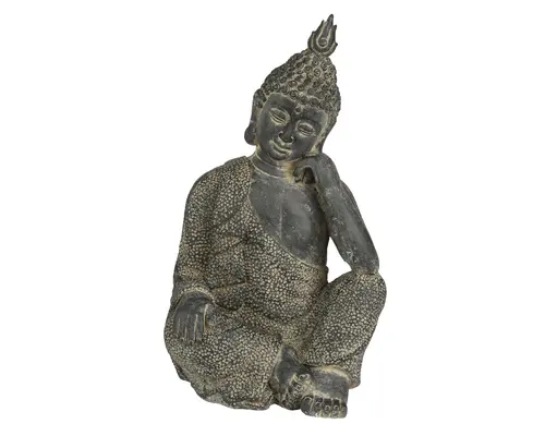 Bouddha extérieur coloris noir - 27 x 23,5 cm