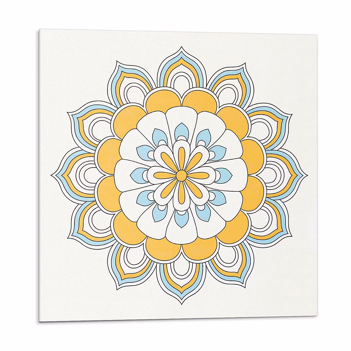 Adhésif Vinyle Carreaux Wallfluent 20 × 20 cm Motif Mandala Floral 20 pièces