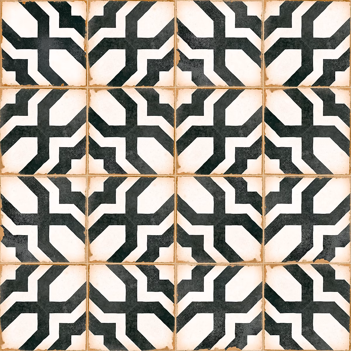 Carrelage effet Carreau ciment Noreza Noir 12 – 3 × 12,3 × 0,87 cm Serano, Sol et mur intérieur (vendu par carton de 0,49 m²), RO'MA C
