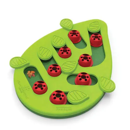 Jeu d'intelligence pour chat coloris vert Nina Ottosson Buggin'out - 37 x 24,5 x 3,2 cm
