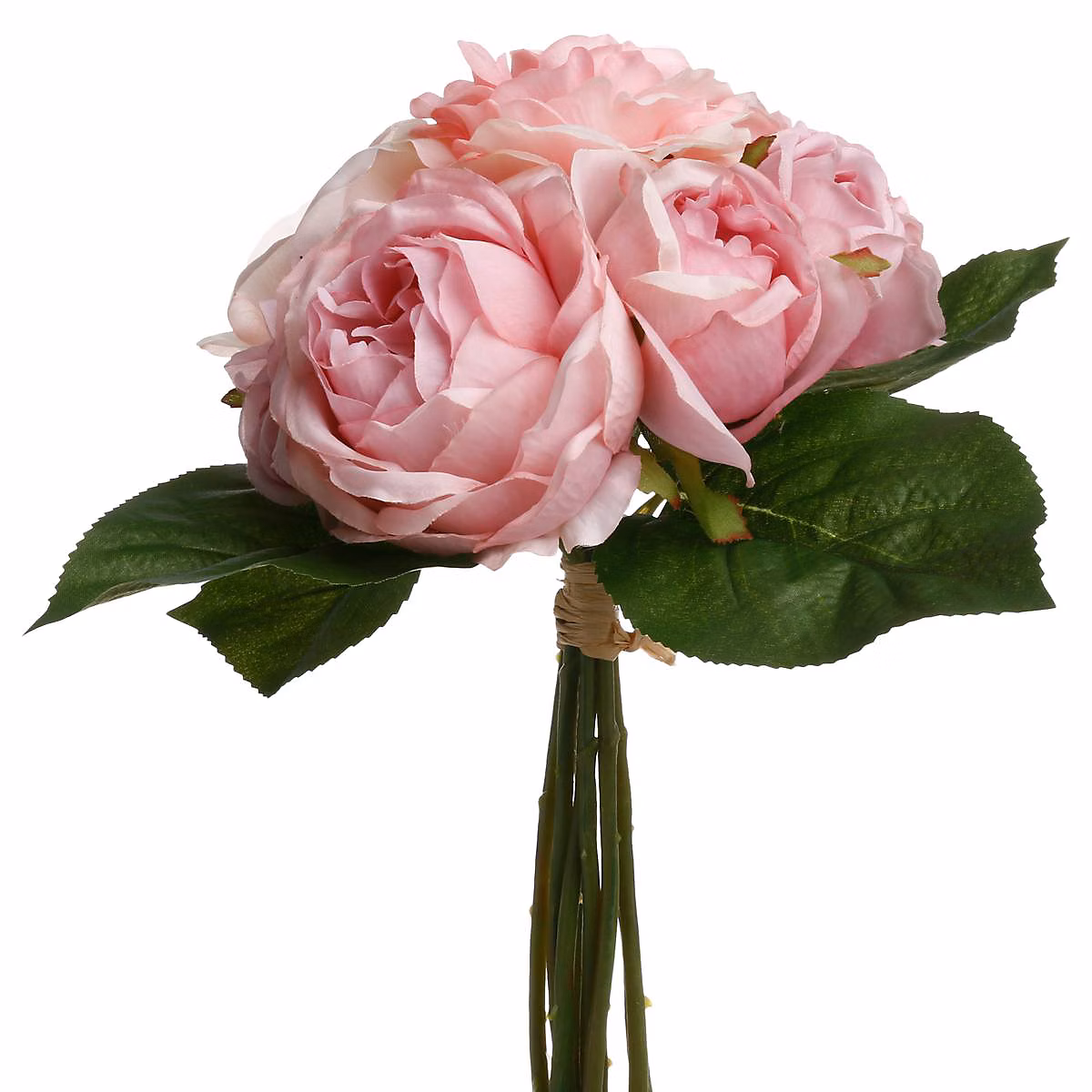 Bouquet de 9 roses artificielles rose H30cm – Atmosphera Créateur d'intérieur