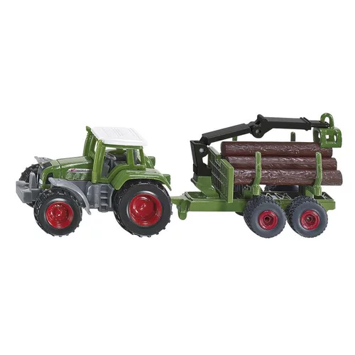 Tracteur avec remorque forestière Siku - echelle 1/64e