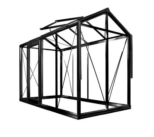Serre de jardin Piccolo 04 Blackline coloris noir laqué ACD - 159 x 298 cm