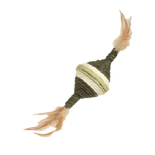 Jouet à griffer pour chat coloris vert Bobby Youpi - 12 x 8 cm