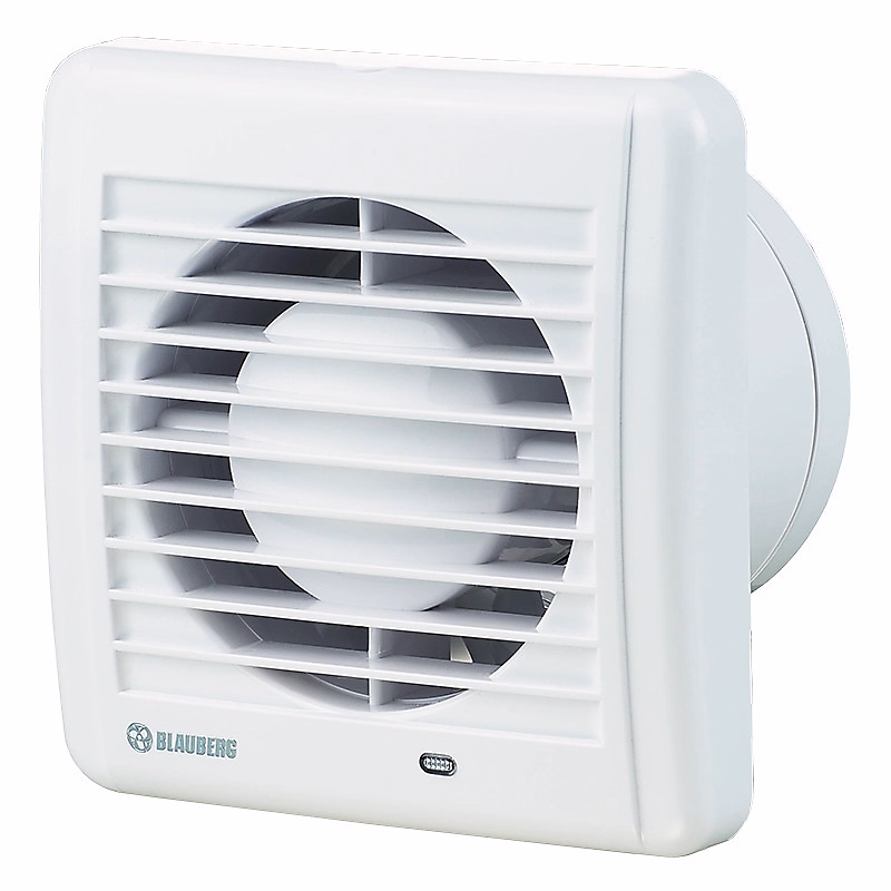 Aérateur extracteur d'air intermittent silencieux basse conso BLAUBERG Aero Still 100 mm – Commande Détection humidité + minuterie