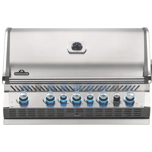 Barbecue gaz encastrable en inox Napoléon Bipro 665 5 brûleurs - 106 x 65 x 43 cm