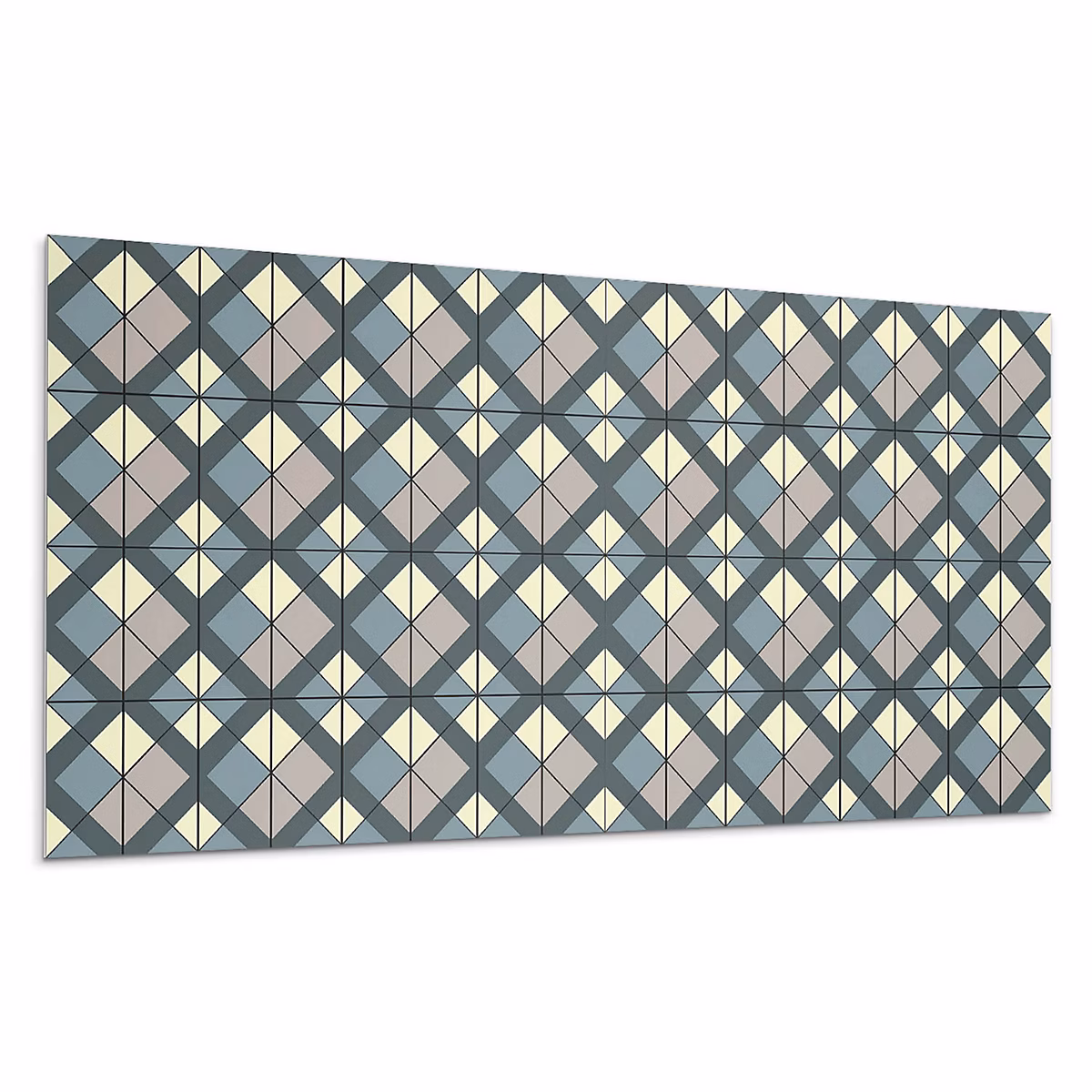 Carreaux De Vinyle Wallfluent 40 × 20 cm Motif Géométrique Avec Des Cercles 10 pièces