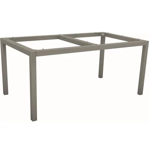 Pied de table coloris gris graphite en aluminium Stern - 130 x 80 x 73 cm