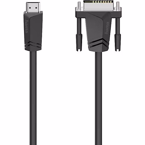 Câble adaptateur HDMI – A vers DVI, D 18+1 mâle, 1, 5 m, blindé, bidirectionnel